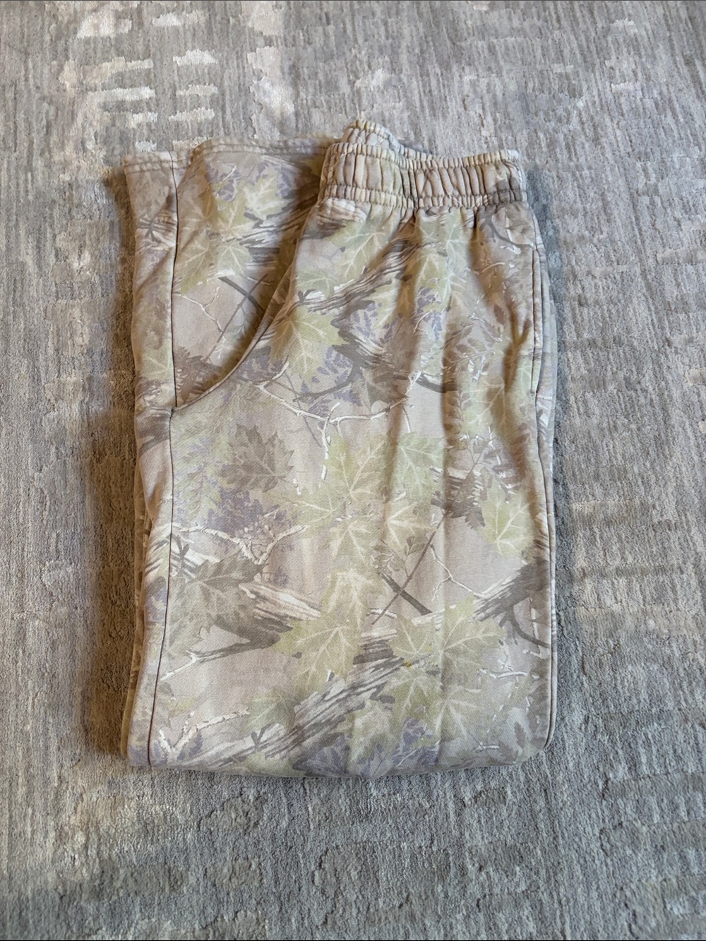 pac sun sweat pants Neutral Leaf Camo